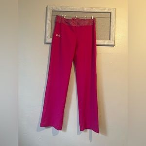 Bright Pink Under Armour Flare Yoga Pants